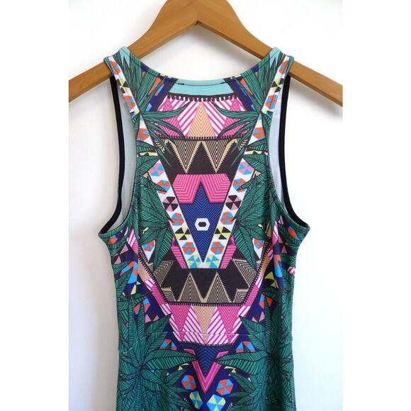 MARA HOFFMAN Circle Tank Jersey Mini Dress in Maristar Green Shopbop XS $275 - Picture 9 of 11